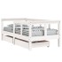 Estructura cama niños con cajones madera pino blanco 70x140