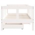 Estructura cama niños con cajones madera pino blanco 70x140