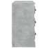 Aparador de madera contrachapada gris hormigón 70x35,5x67,5