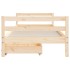 Estructura de cama para niños con cajones madera pino 90x200