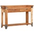 Mesa consola de madera maciza de acacia 110x34x74