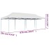 Carpa para fiestas pop-up plegable blanco 3x9