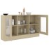 Vitrina de madera contrachapada color roble 120x30,5x70