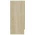 Vitrina de madera contrachapada color roble 120x30,5x70