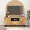 Mueble de TV madera mango y madera contrachapada 105x33,5x46 cm