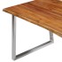 Mesa de comedor madera de acacia y acero inoxidable