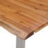 Mesa de comedor madera de acacia y acero inoxidable