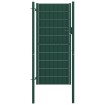 Puerta de valla de PVC y acero verde 100x124 cm