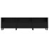 Mueble de TV madera contrachapada negro 150x30x44,5