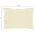 Toldo de vela rectangular tela Oxford color crema 5x7