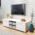 Mueble de TV blanco brillo 140x40,5x35