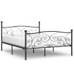 Estructura de cama con somier metal negro 200x200 cm