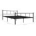 Estructura de cama de metal negro 160x200