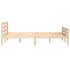 Estructura de cama madera maciza 120x190