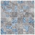 Azulejos de mosaico 22 unidades vidrio gris y azul 30x30