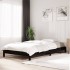 Cama apilable de madera pino maciza negro 80x200