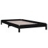 Cama apilable de madera pino maciza negro 80x200