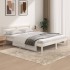 Estructura de cama madera maciza de pino blanco 150x200