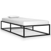 Estructura de cama de metal negra 90x200 cm