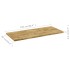 Tablero de mesa rectangular madera maciza roble 44 mm 100x60