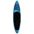 Juego de tabla de paddle surf inflable azul 366x76x15