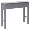 Mesa consola de madera gris 90x30x77 cm