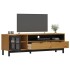 Mueble de TV con puerta de vidrio FLAM madera pino 158x40x50