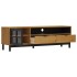 Mueble de TV con puerta de vidrio FLAM madera pino 158x40x50