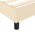 Estructura de cama box spring tela color crema 200x200