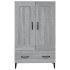 Aparador alto de madera contrachapada gris Sonoma 70x31x115