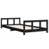 Estructura de cama para niños madera de pino negro 90x200