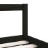 Estructura de cama para niños madera de pino negro 90x200