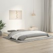 Estructura de cama madera maciza de pino blanco 150x200 cm