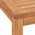 Mesa de comedor de jardín madera maciza de teca 140x80x77