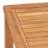 Mesa de comedor de jardín madera maciza de teca 140x80x77