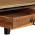 Mesa de centro de madera maciza vintage 118x60x40