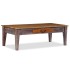 Mesa de centro de madera maciza vintage 118x60x40