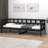 Sofá cama madera maciza de pino negro 90x190