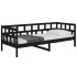 Sofá cama madera maciza de pino negro 90x190