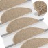 Alfombrilla autoadhesiva escalera sisal 15 uds beige 65x21x4