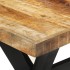 Mesa de comedor madera maciza de mango sin tratar 140x70x75