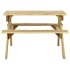 Mesa de picnic con bancos 110x123x73 cm madera pino