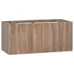 Armario de baño de pared madera maciza de teca 90x39x40 cm