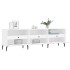 Mueble de TV madera contrachapada blanco 150x30x44,5