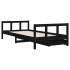 Estructura de cama niños con cajones madera pino negro