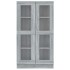 Vitrina madera contrachapada gris Sonoma 82,5x30,5x150