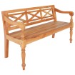 Banco Batavia madera de caoba marrón claro 136 cm