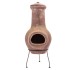 RedFire Chimenea Salamanca rojo oscuro 36x36x85 cm