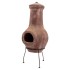 RedFire Chimenea Salamanca rojo oscuro 36x36x85 cm