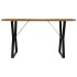 Mesa de comedor de madera maciza reciclada 140x80x76